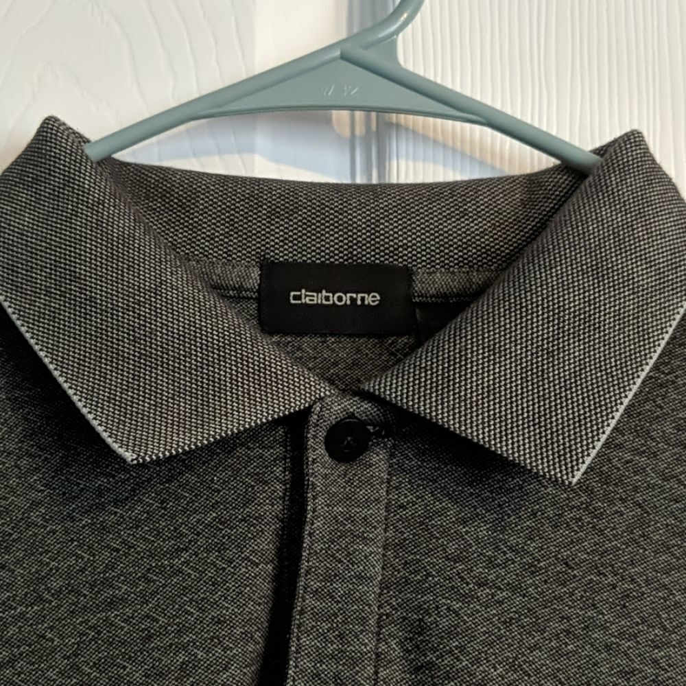 Claiborne charcoal gray dress shirt Sz Xl - Picture 4 of 6